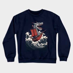 Nautical Dragon Adventure Crewneck Sweatshirt